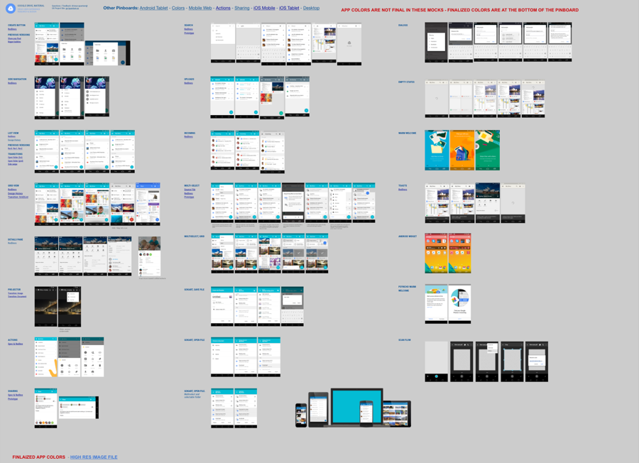 Drive Material Design -  Pinboard 2